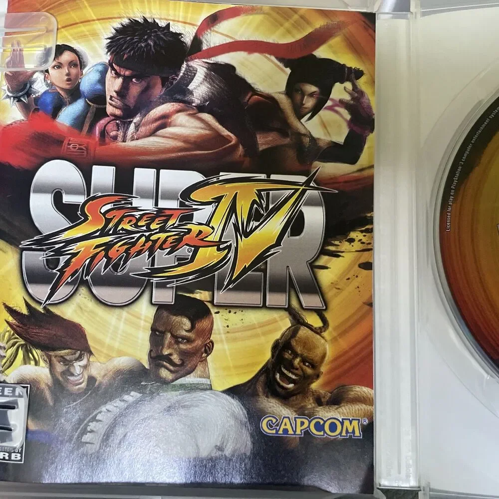 Super Street Fighter IV 4 PS3 PlayStation 3 Game with Box MINT FAST SHIPPING